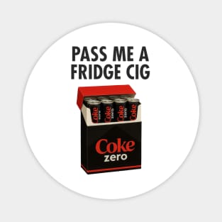 Coke Zero Fridge Cig – Retro Pack Parody Graphic Magnet